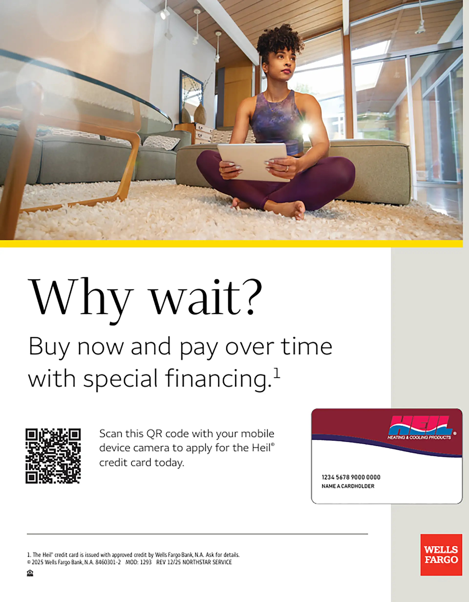 Wells Fargo Financing - Why wait? Buy now and pay over time with special financing