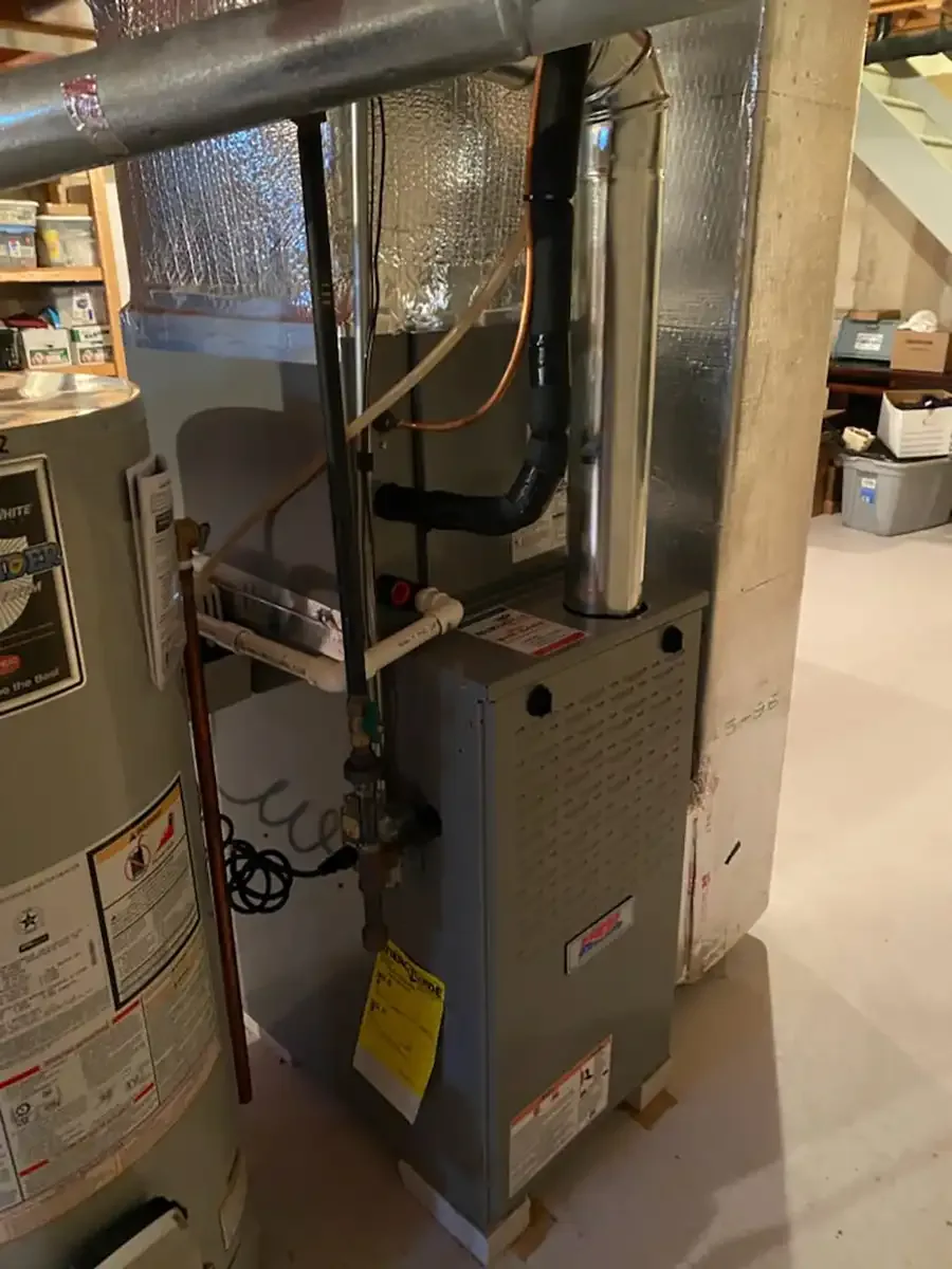 Residential furnace and ductwork installed by NorthStar